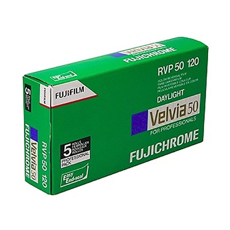 Fuji Fujichrome Velvia 50 ISO 120 Size RVP - 5 Pack | Simple 